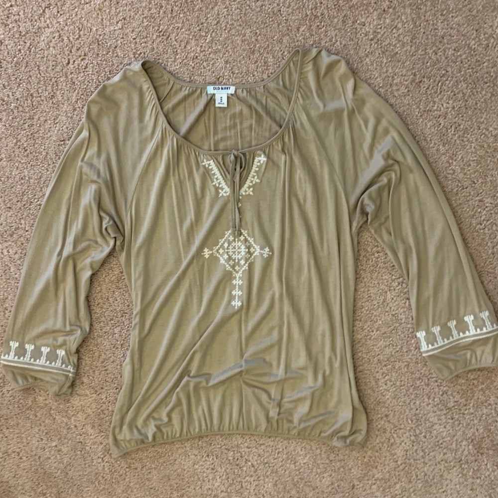 OLD NAVY | long sleeve shirt with lace detail